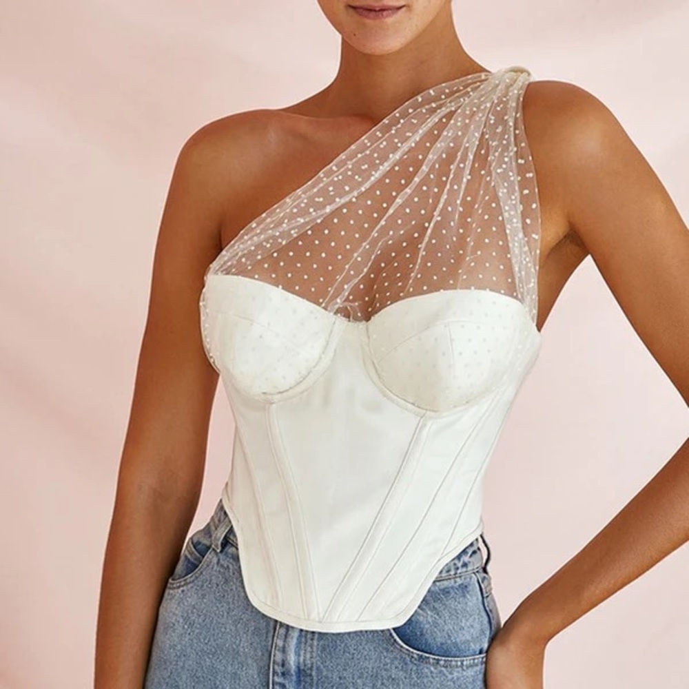 RARE FIND | House of CB Kim Ivory Tulle corset